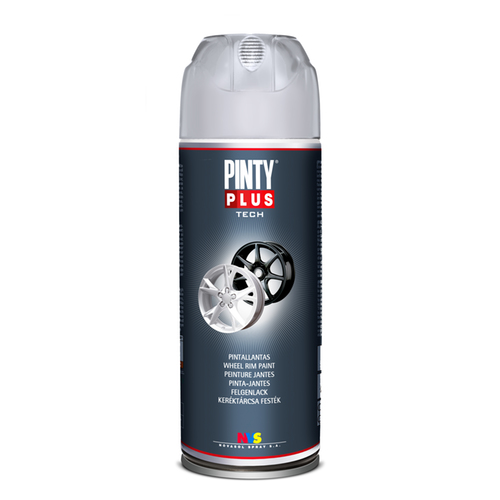 Pinty Plus - Tech - Wheel Rim Silver Paint - 400ml Black