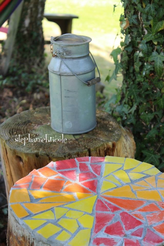 How to make a mosaic table from leftover tiles Pintyplus