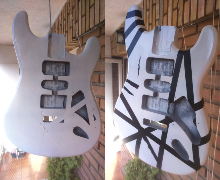 How to paint a guitar like the legendary Frankenstrat Pintyplus