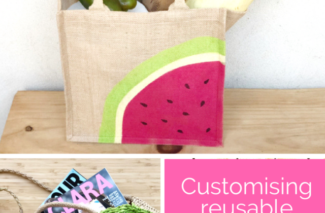 customising reusable shopping bags
